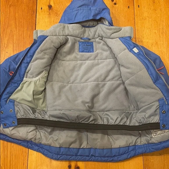 L.L. Bean Kids Patroller Ski Jacket Winter Coat Kids Blue 6X/7 Youth